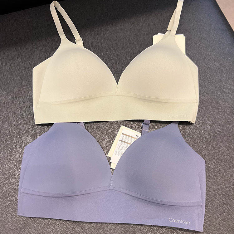 Ck Underwear Domestic Purchasing Agent 2025 Spring/Summer Women's Wireless Thin Triangle Cup Bra Qf6022Ad Ck Underwear Domestic Purchasing Agent 2025 Spring/Summer Women's Wireless Thin Triangle Cup Bra Qf6022Ad