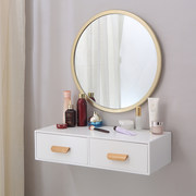Nordic Wall Mounted Dressing Table Mirror Bedroom Small Apartment Bay Window White Modern Mini Dressing Table Net Red Dressing Table