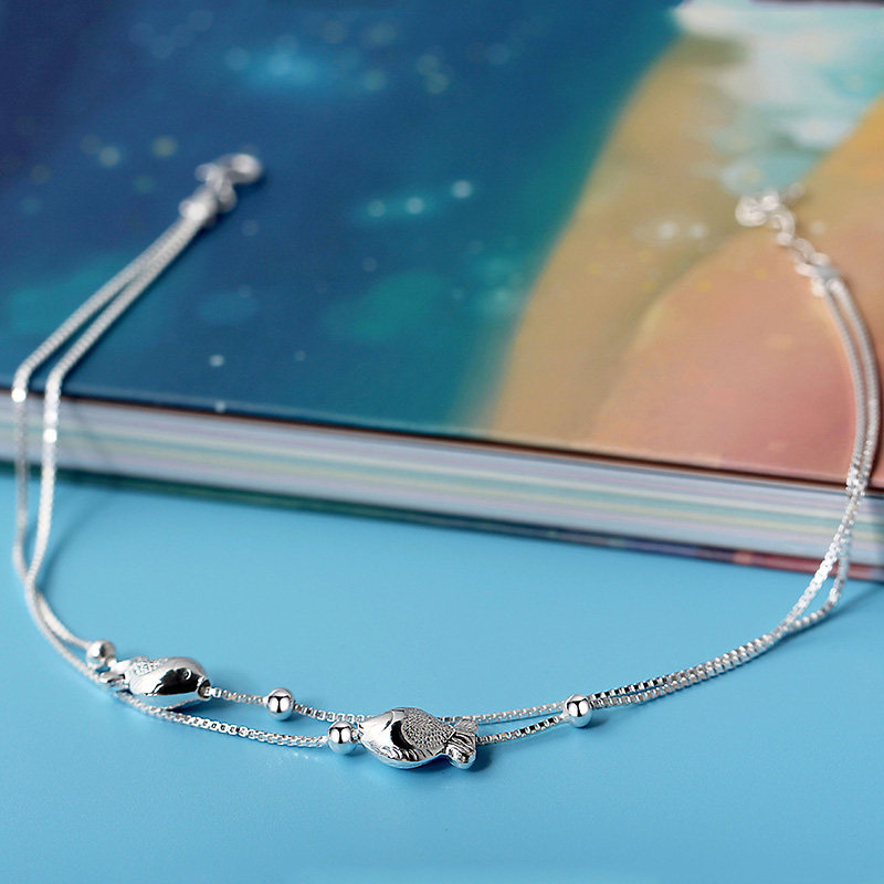 Bracelet de cheville Femme en Argenterie - Ref 3103987 Image 4