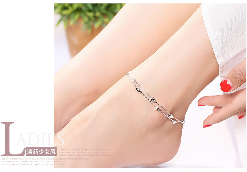 Chaine de cheville Femme en Argenterie - Ref 3101491 Image 22