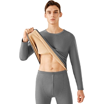 Antarctic thermal underwear mens cold-proof thickened velvet autumn and winter heating bottoming autumn clothes and long trousers set