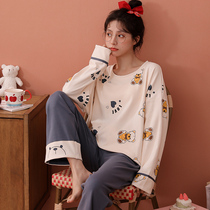 Antarctic pajamas in spring and autumn pure cotton long sleeves 2022 new casual home clothing autumn suit can be worn outside