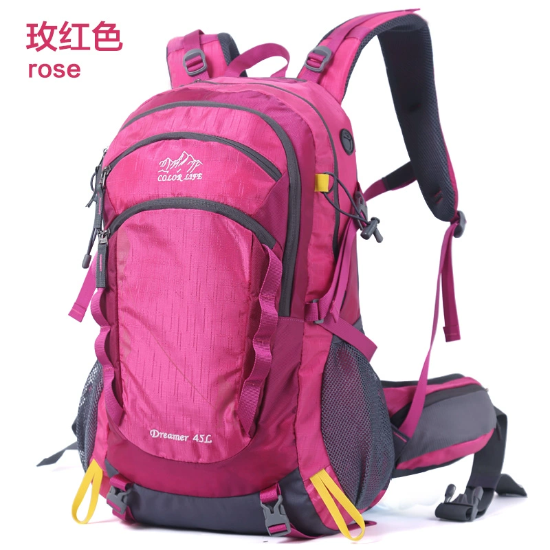 Túi leo núi 40l nữ du lịch ngoài trời không thấm nước ba lô đi bộ đường dài nam ba lô đa năng có che mưa