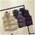 Mùa thu và mùa đông áo khoác dày học sinh cotton bánh mì ngắn vest nhung kẻ sọc áo len hai mảnh nữ áo gile đẹp Áo vest