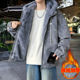 2025 Winter New Hooded Fleece-Lined Thickened Suede Cotton Jacket for Men, Teenagers, and Students
