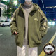 Winter hooded embroidered white duck down Ollie down jacket jacket for male teenagers and high school students warm coat