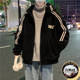 Winter hooded embroidered white duck down Ollie down jacket jacket for male teenagers and high school students warm coat