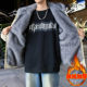 2025 Winter New Hooded Fleece-Lined Thickened Suede Cotton Jacket for Men, Teenagers, and Students