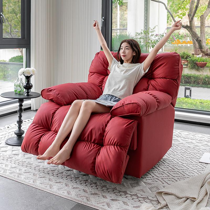 Space Capsule Single-Person Cloud Sofa, Reclining and Sleeping, Leisure Lazy Electric Massage Sofa, Living Room Rocking Chair
