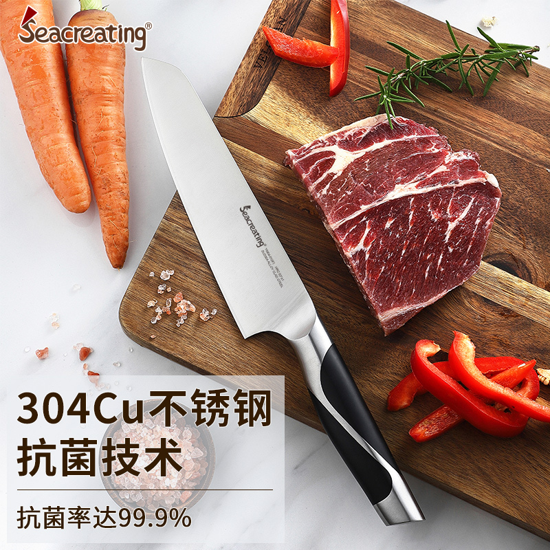 German 304 Powder Steel Chef's Knife for Cutting Meat, Cooking Sashimi, Sushi, and Kitchen Use