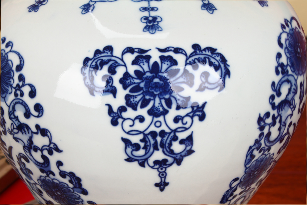 Jingdezhen ceramics manual its porcelain bottle wrapped vase life of Chinese style household word tail vase furnishing articles