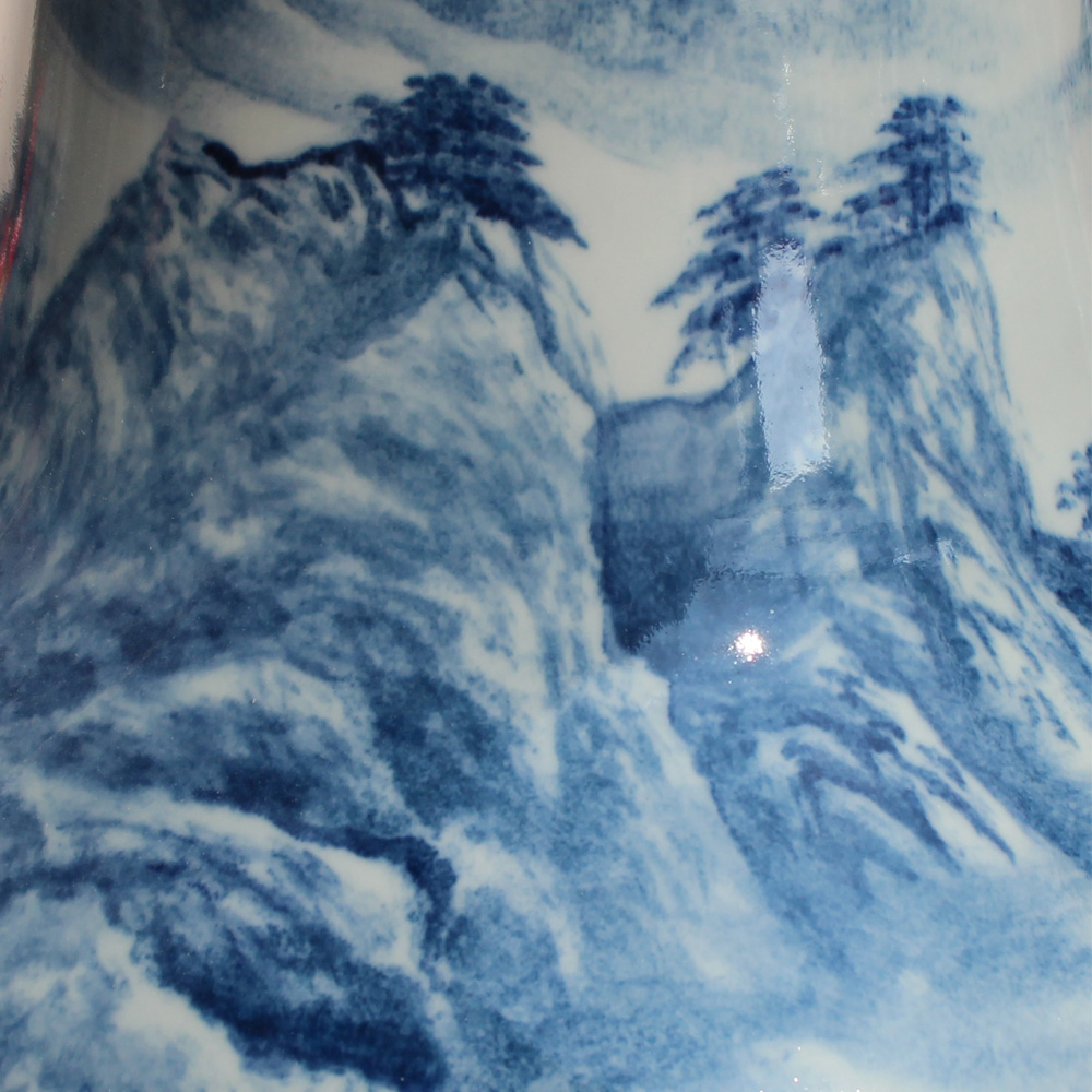 Jingdezhen ceramics hand - made porcelain jin rust was large vases, Chinese style living room decoration furnishing articles