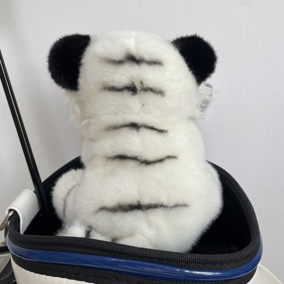 老虎/白虎毛绒高尔夫杆套卡通帽套球杆保护套三号五号木杆套