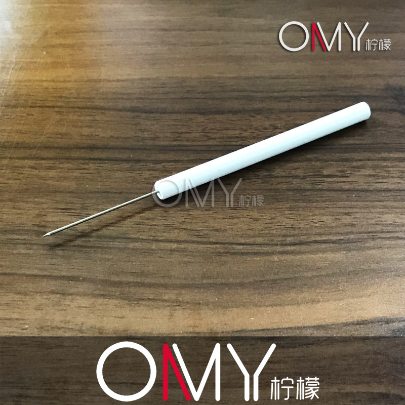 塑料柄 解剖针 直尖 弯尖生物实验器材 145mm长度