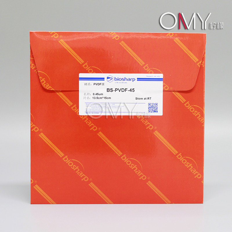 Biosharp PVDF (Polyvinylidene Fluoride)转印膜 PVDF膜 15cm*13.5cm 孔径0.22 0.45&mu;m