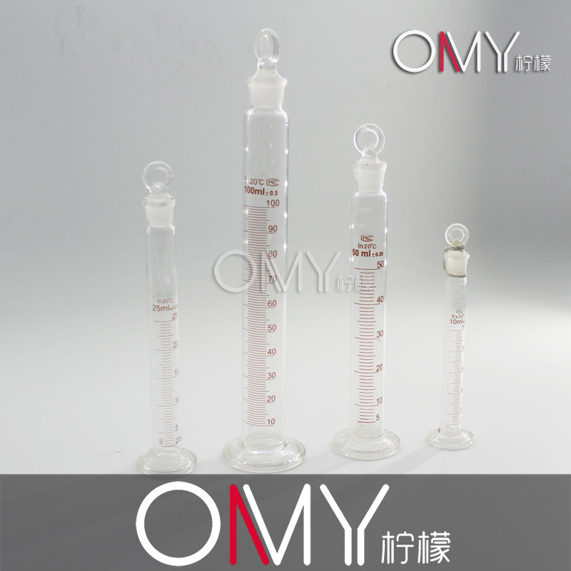 测易挥发液体带刻度具塞量筒25 50 100 250 500 1000ml