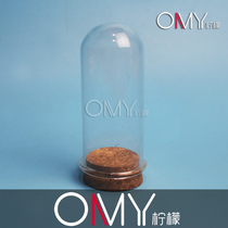 High borosilicate push glass test tube crimping with wooden plug test tube(50*120mm round bottom) can be customized