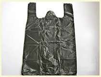 15 Bundles of Small Garbage Bags Plastic Bags Black Portable Vest Vest 17*20*24*26CM
