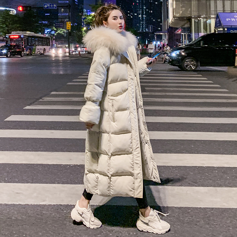 Xuống quần áo cotton 2020 mới bông quần áo của phụ nữ mùa đông Hàn Quốc phiên bản lỏng lẻo vừa dài quá đầu gối giải phóng mặt bằng chống mùa dày len bông