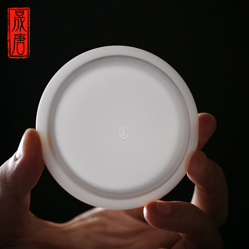 Dehua white porcelain filtering tea cup tea, black tea tieguanyin tea water separation ceramic office cup men and women