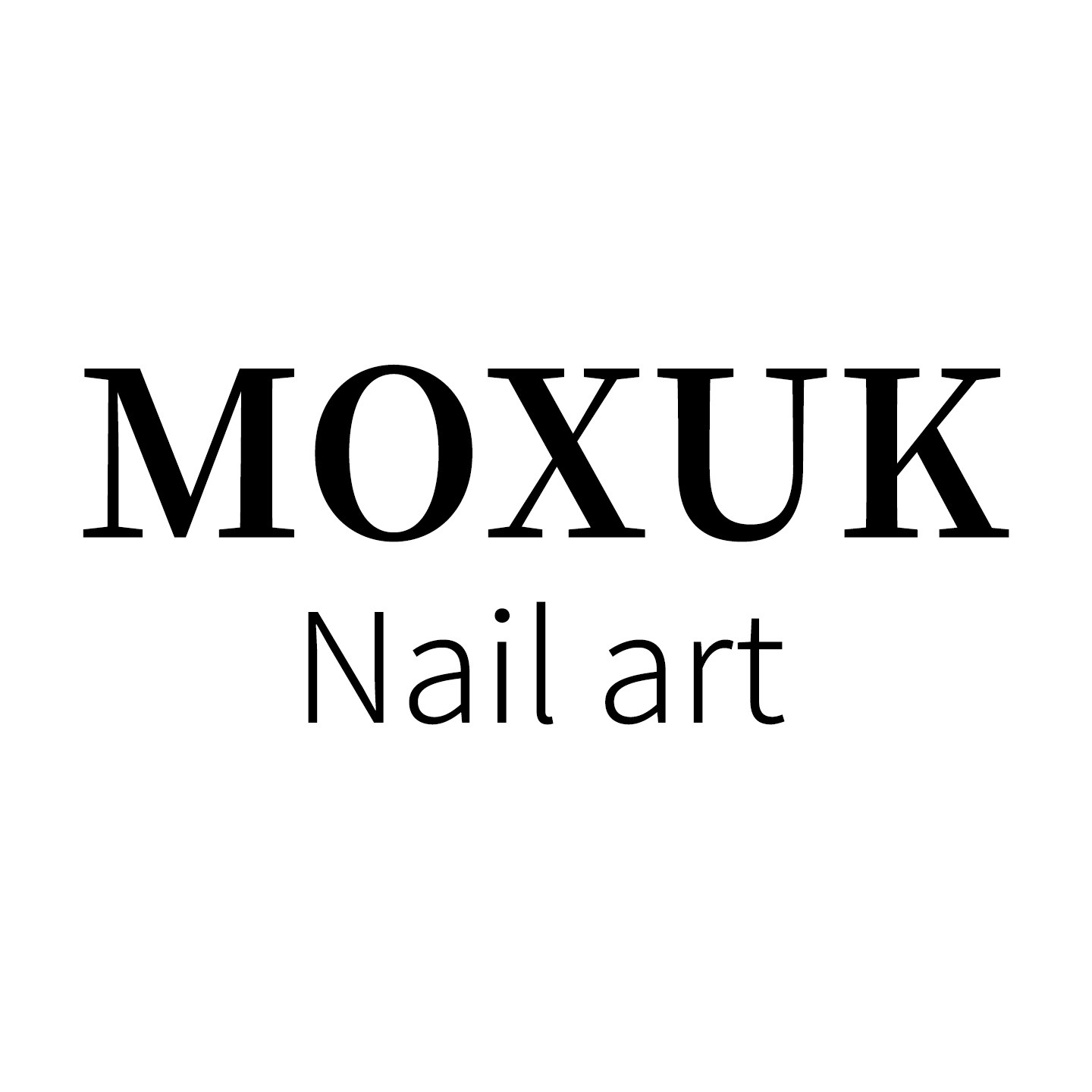 MOXUK 茉晞卡美甲饰品的LOGO