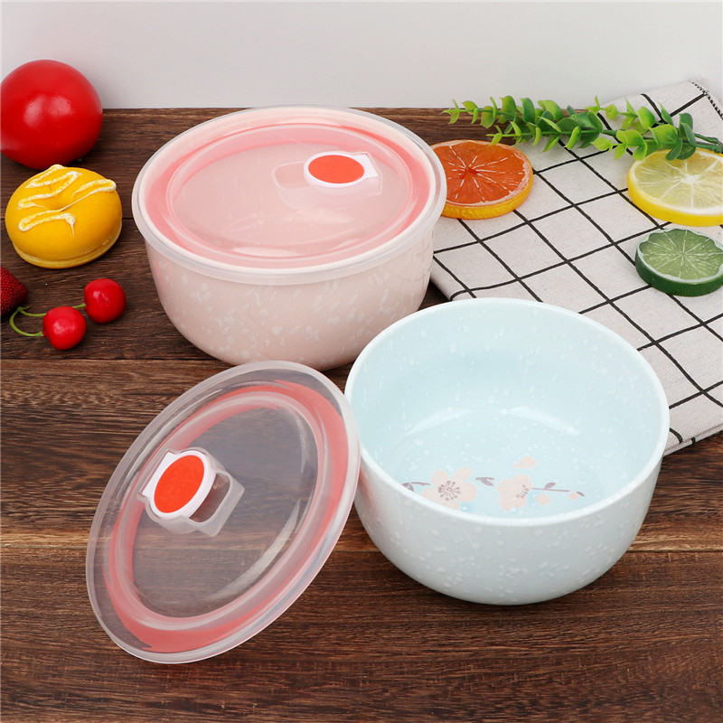 Ya cheng DE dazzle see colour huimin preservation bowl color snowflakes crisper ceramic rainbow such as bowl bowl seal tureen