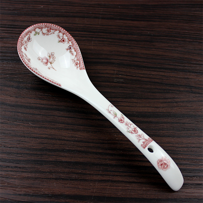 Both the people 's livelihood industry romantic amorous feelings of the big spoon ladle soup spoon, soup bowl spoon tablespoons of pottery and porcelain spoon