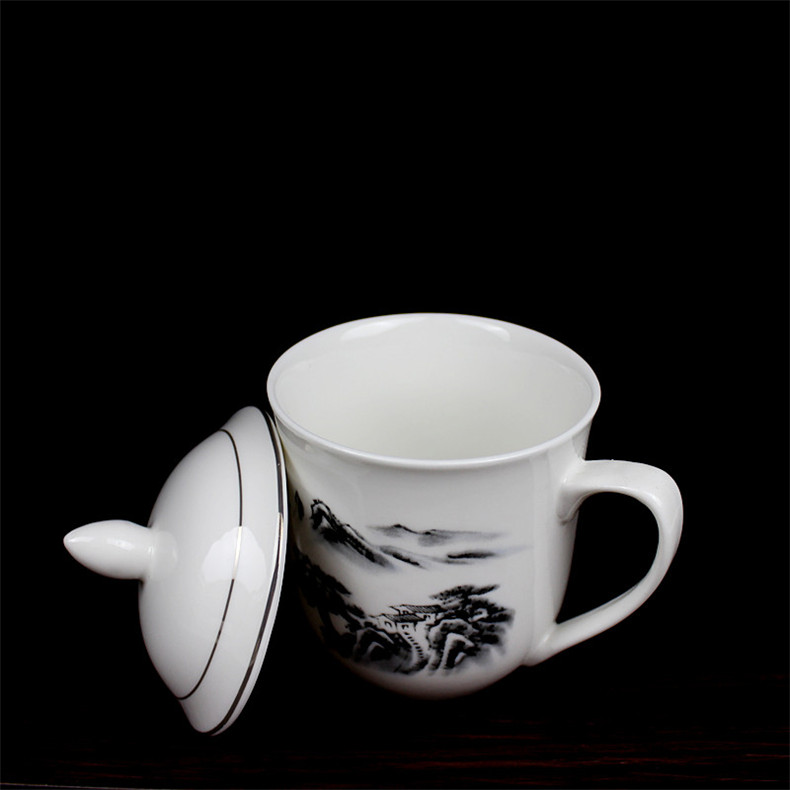 Minsheng ceramics splendid leisure huangshan cup green design office cup glair pottery party a cup of water