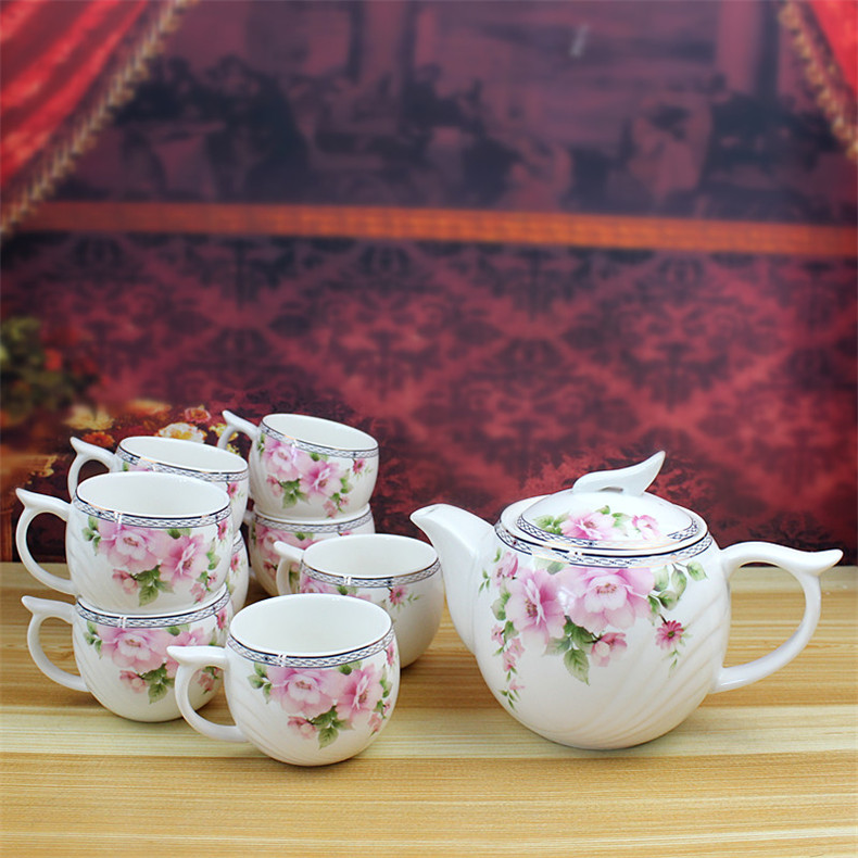 Arst/ya cheng DE 8 + 1 tea set porcelain tea set, tea tray with glass teapot + cup suit bag in the mail
