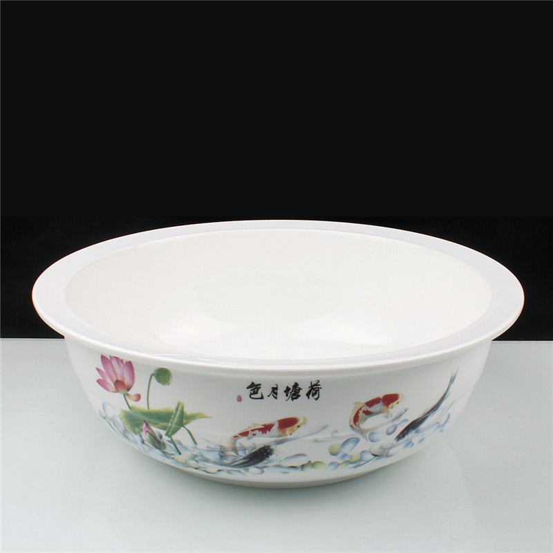 Thickening of high - quality ceramic and knead face basin basin old basin soup basin full ceramic face basin boiled fish soup basin