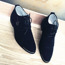 2022 Spring and Autumn New Scarlet Shoes Mens Clothing Martin Boots Hairdresser Short Boots Englishmens Boots