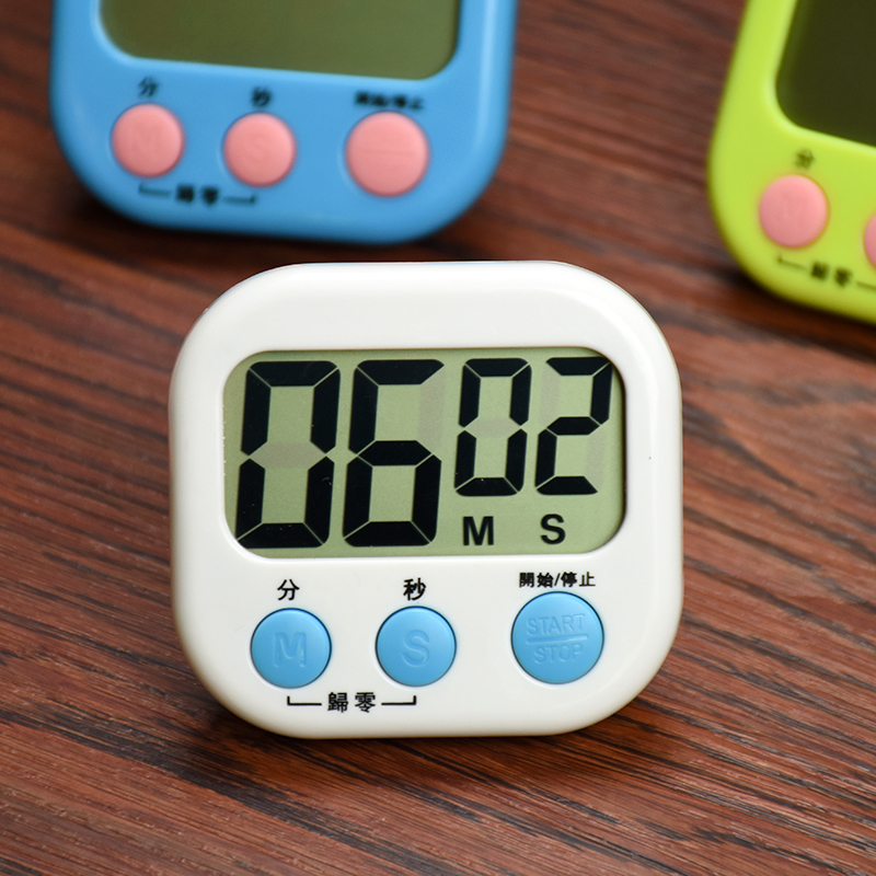Nobater Cafe Milk Tea Shop Kitchen Candy Color Timer Reminder Stopwatch Cooking Tools