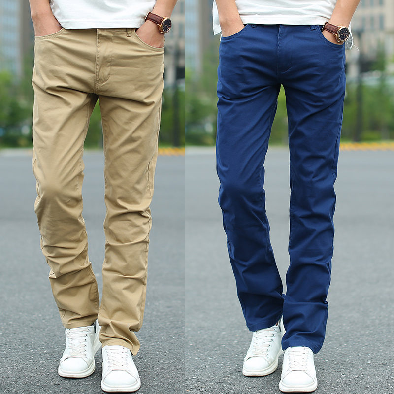 Summer new men's dress up for men's casual pants Men's straight sleeves Pants Loose Men's Pants Stretch Casual Pants Men