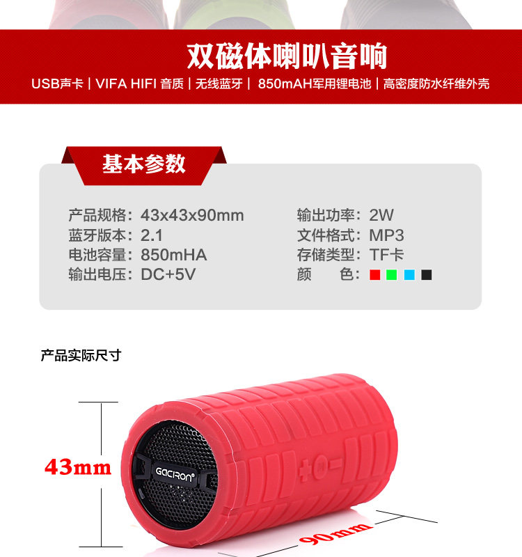 Haut-parleurs pour vélos GACIRON - Ref 2265489 Image 11