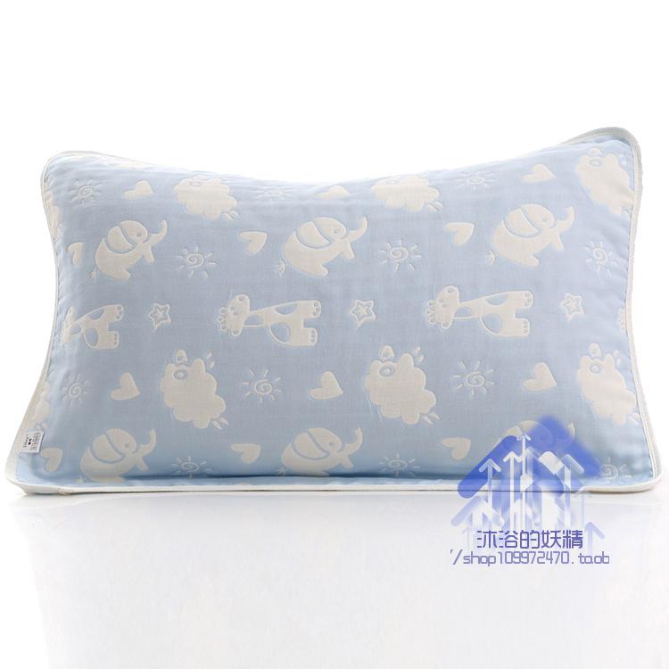 Miễn phí vận chuyển bông gạc sáu người con gắn bông gối bao gồm gối bao gồm một chiếc khăn dưới gối mục vụ - Khăn gối áo gối