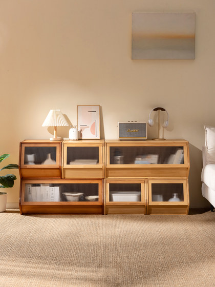 网红创意斗柜收纳柜家用客厅书柜玩具零食储物整理柜子可叠加组合