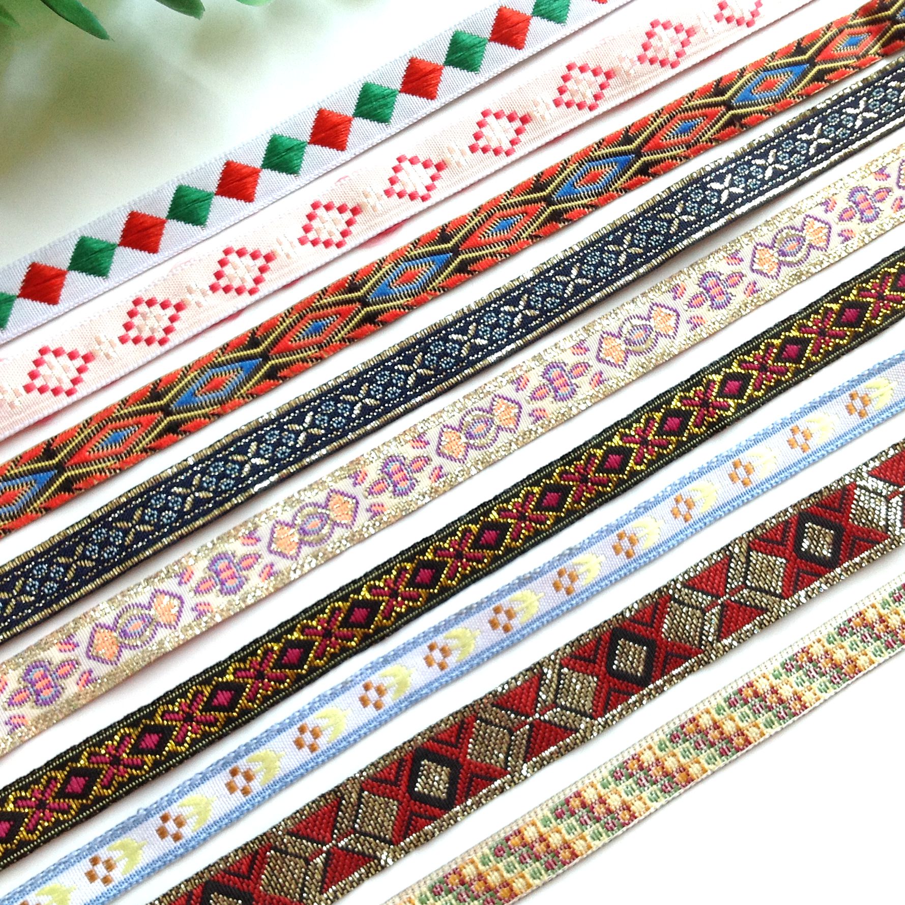 Phong cách quốc gia hẹp phụ kiện ren quần áo thủ công quần áo vật liệu mũ nón rèm cửa sidebands dệt chì trang sức - Phụ kiện tóc đồ buộc tóc scrunchies