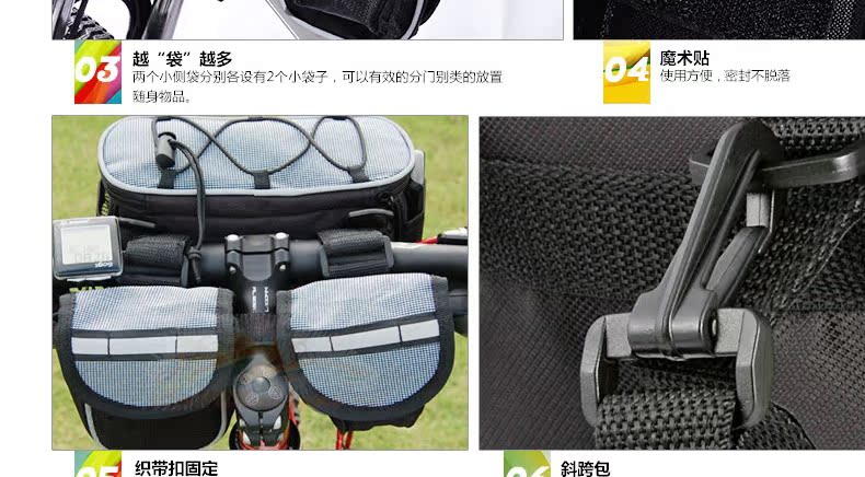 Sacoche pour vélo mixte MOON - Ref 2213417 Image 19