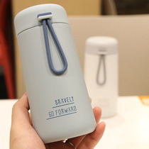Korean version cute 304 stainless steel insulated cup portable anti-leakage with lifting rope with small tea cup lovers Business Cup