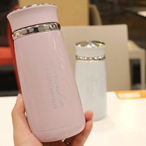 Japanese simple portable tea thermos cup 304 stainless steel water Cup student leak proof Lady hipster tea cup