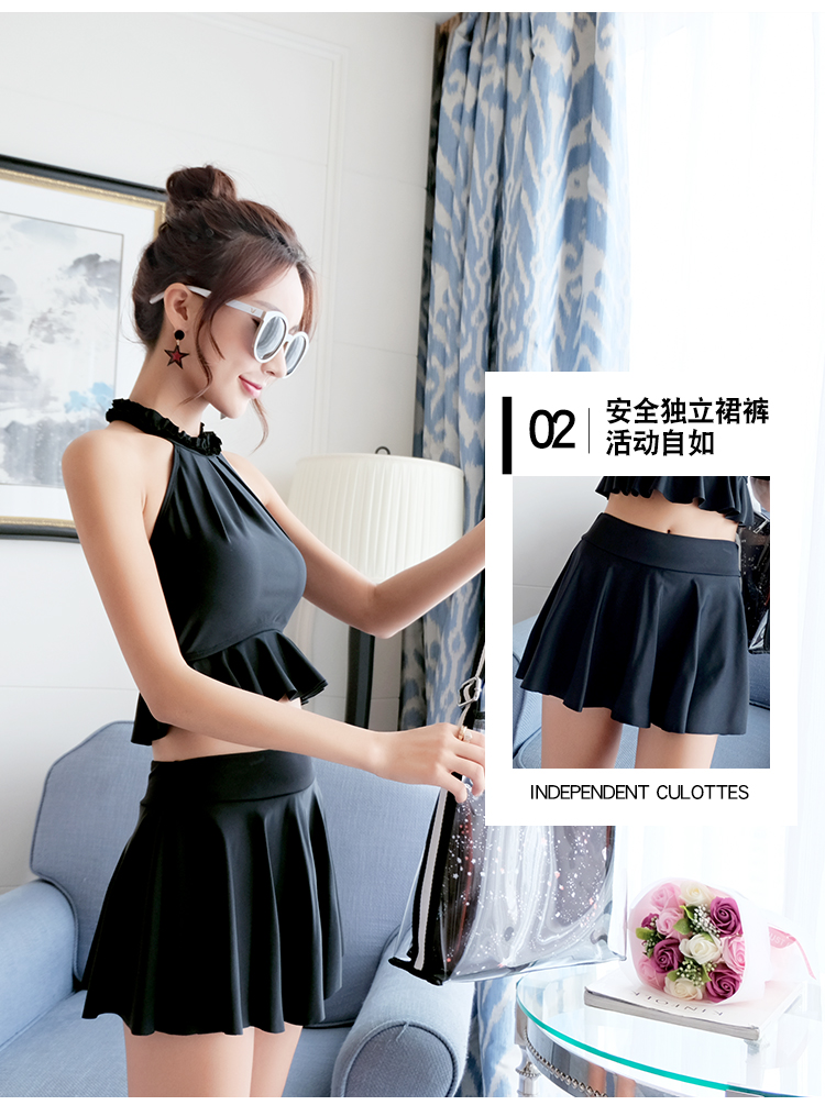 Áo tắm nữ 2018 mới hai mảnh nóng bỏng Hàn Quốc nhỏ nước hoa bảo thủ che bụng chia tay áo tắm siêu cổ tích đồ bơi 2 mảnh dạng váy