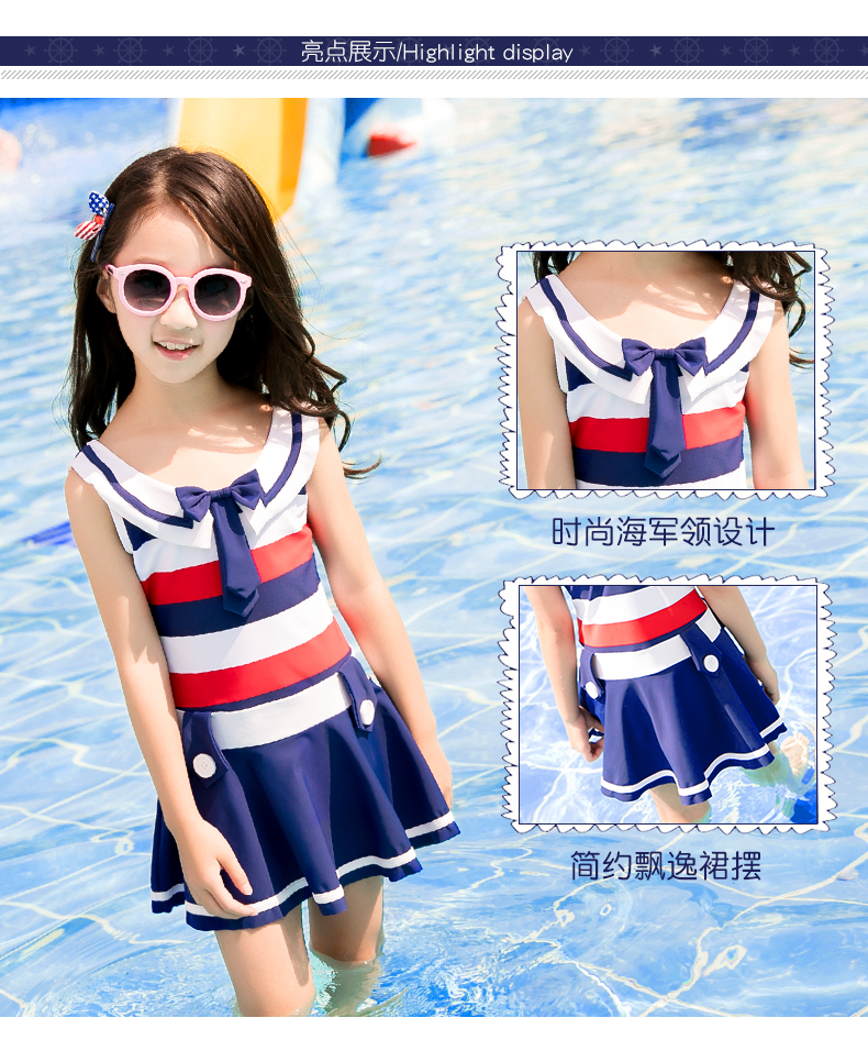 Youyou Children Áo tắm cho bé gái Big Boy Váy một mảnh Áo tắm cho bé gái Bộ đồ bơi cho bé - Bộ đồ bơi của Kid bộ đồ bơi cho bé trai