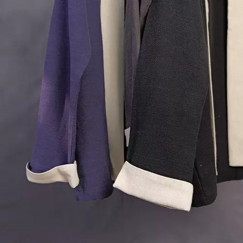 Демисезонное ханьфу, куртка, мужской этнический трендовый кардиган, китайский стиль, из хлопка и льна