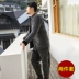 Safari cotton nam Tang phù hợp với thanh niên nam Trung Quốc áo khoác cotton nam Trung Quốc phù hợp với áo khoác mùa đông quần áo cotton - Bông Bông