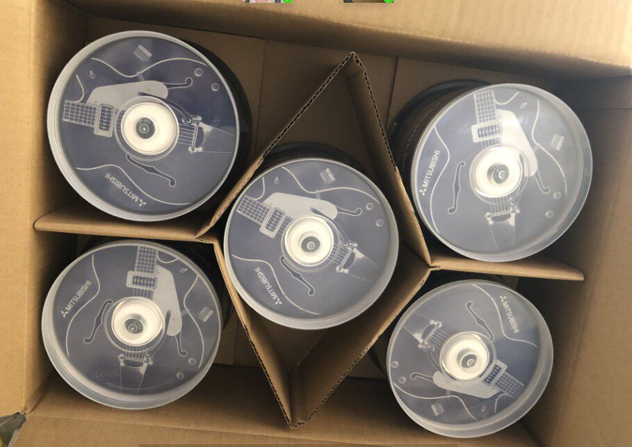 Prolific classic Mitsubishi cd-r blank CD AZO light blue water blue no-distortion music burning disc enthusiast collection