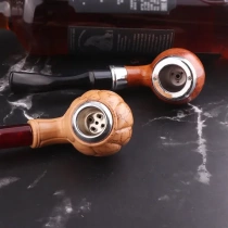 Detachable smoking pipe wooden filter holder resin resin direct sales cleaning accessories