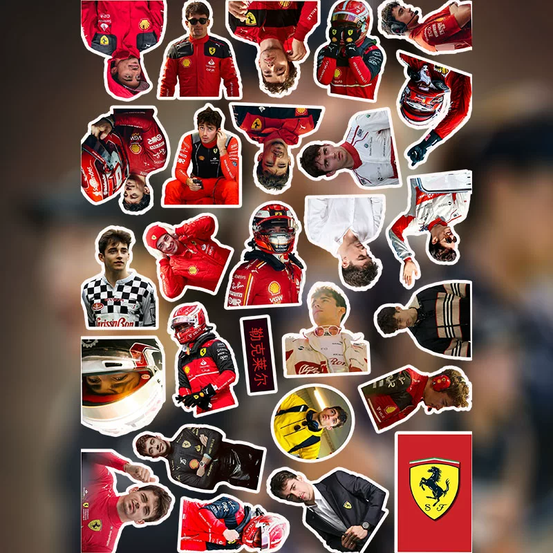 F1 периферия наклейки Чарльз Леклерк Новый сезон команды Ferrari периферия для телефона, компьютера, планшета, декоративный элемент