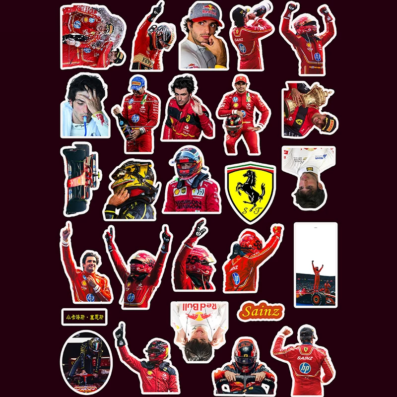 F1 периферия наклейки Чарльз Леклерк Новый сезон команды Ferrari периферия для телефона, компьютера, планшета, декоративный элемент