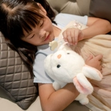 Милая реалистичная кукла, талисман, плюшевый кролик, игрушка, белый кролик, год кролика, талисман года, подарок на день рождения
