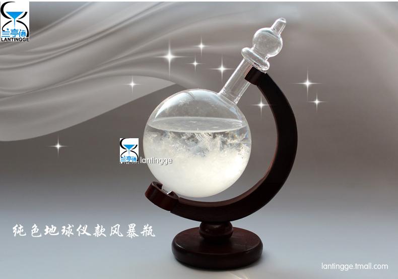 Quả cầu gỗ năm mới bão chai dự báo thời tiết chai thủy tinh trang trí nhà sáng tạo quà tặng sinh nhật decor phòng ngủ nhỏ